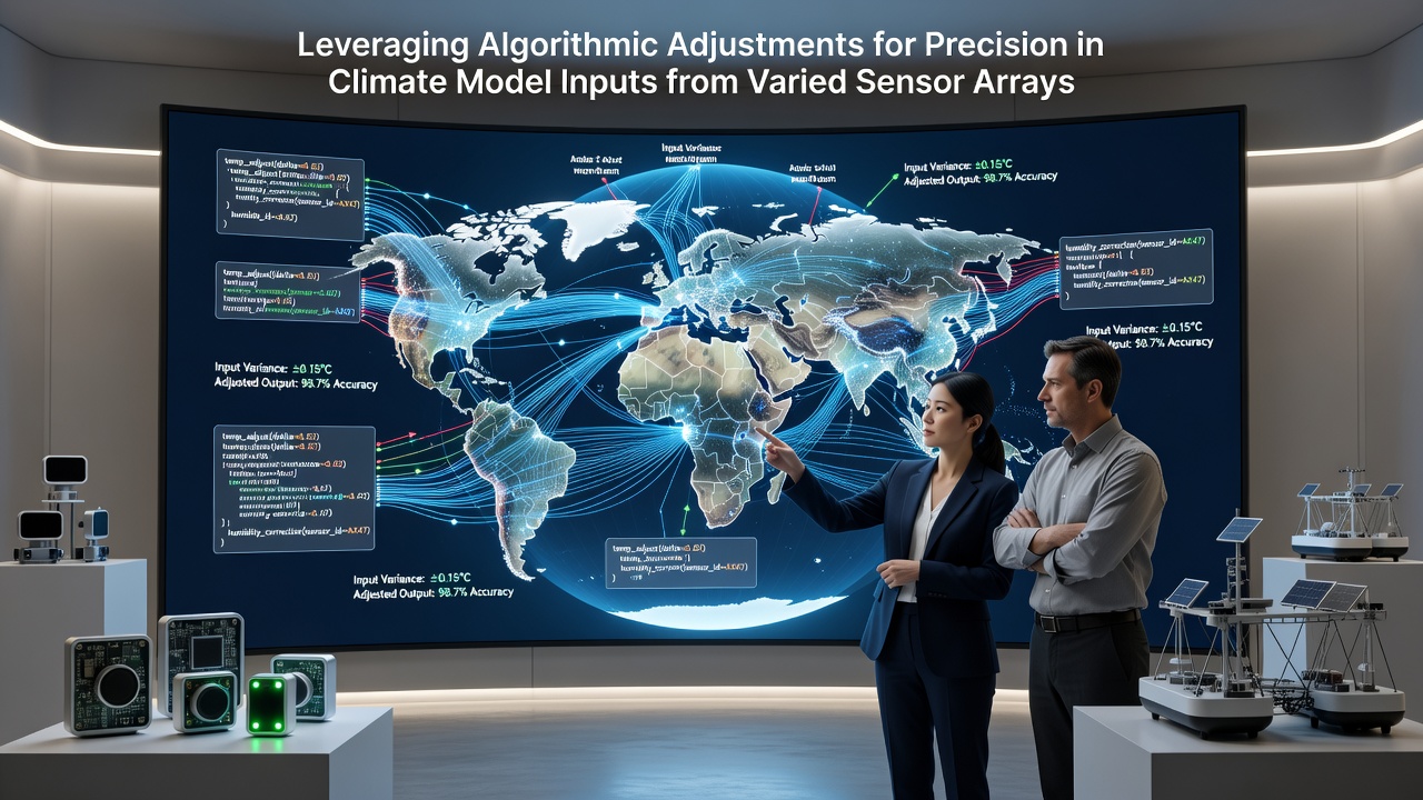 Leveraging Algorithmic Adjustments for Precision in Climate Model Inputs from Varied Sensor Arrays